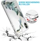 Apple iPhone X Transparante Print Back Cover Hoesje Bloem afbeelding 4