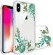 Apple iPhone XS Max Transparante Print Back Cover Hoesje Leafs afbeelding 1