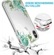 Apple iPhone XS Max Transparante Print Back Cover Hoesje Leafs afbeelding 4