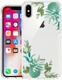 Apple iPhone XS Max Transparante Print Back Cover Hoesje Leafs afbeelding 6
