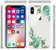 Apple iPhone XS Max Transparante Print Back Cover Hoesje Leafs afbeelding 7