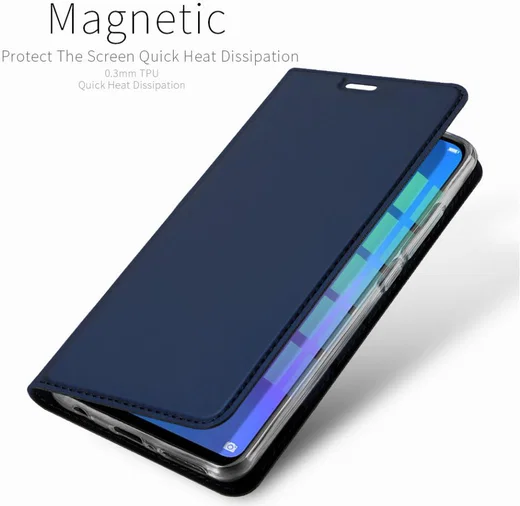 Dux Ducis Premium Book Case Huawei P Smart Plus Hoesje Blauw afbeelding 11
