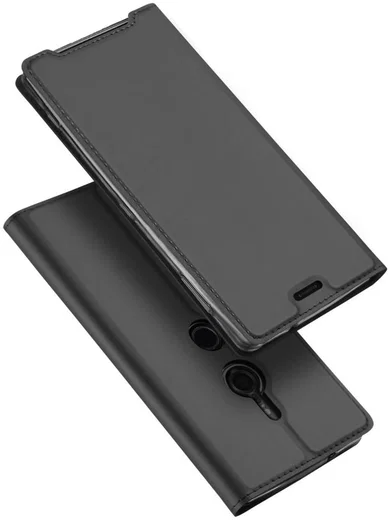 Dux Ducis Skin Pro Series Flip Hoesje Sony Xperia XZ3 Grijs afbeelding 5