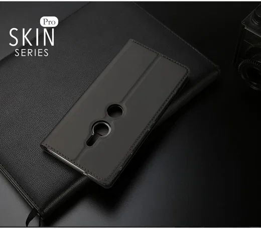 Dux Ducis Skin Pro Series Flip Hoesje Sony Xperia XZ3 Grijs afbeelding 8