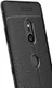 Sony Xperia XZ3 Hoesje TPU Met Leren Textuur Zwart afbeelding 5