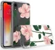 Apple iPhone XR Transparante Print Back Cover Hoesje Floral afbeelding 3