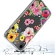 Apple iPhone XR Transparante Print Back Cover Hoesje Bloemen afbeelding 3