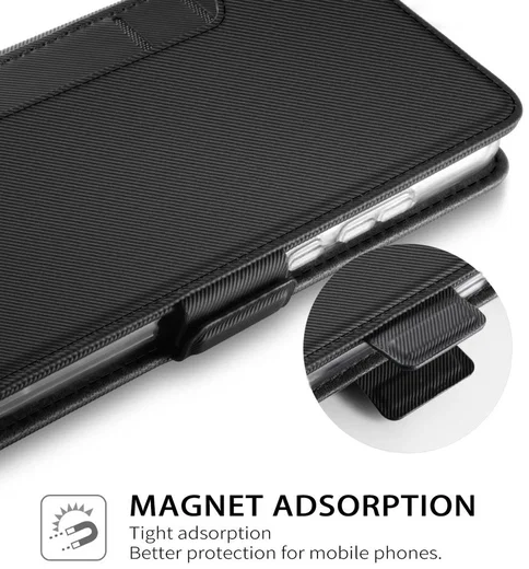 Huawei P Smart Plus Book Cover met Spiegel Zwart afbeelding 5