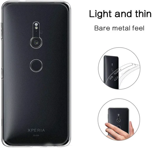 Sony Xperia XZ3 Hoesje Dun TPU Transparant afbeelding 2