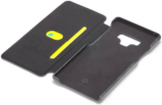 Samsung Galaxy Note 9 Retro Bookcase Hoesje met Kaarthouder Zwart afbeelding 3