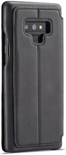 Samsung Galaxy Note 9 Retro Bookcase Hoesje met Kaarthouder Zwart afbeelding 7