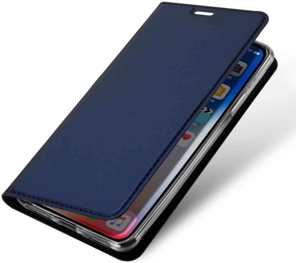 Dux Ducis Apple iPhone XS Max Premium Bookcase Hoesje Blauw afbeelding 1
