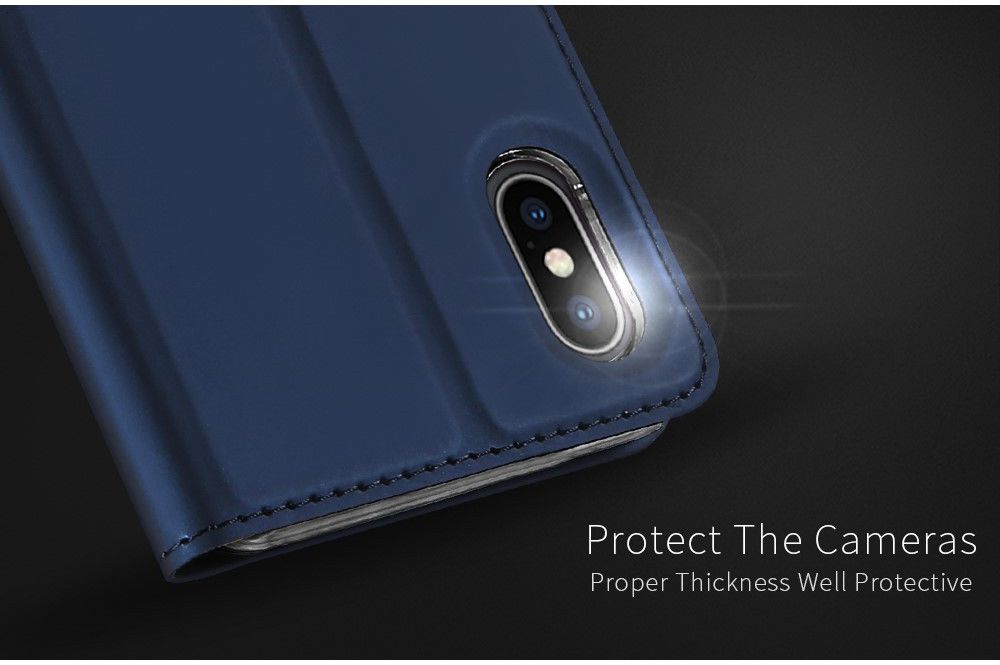 Dux Ducis Apple iPhone XS Max Premium Bookcase Hoesje Blauw afbeelding 10
