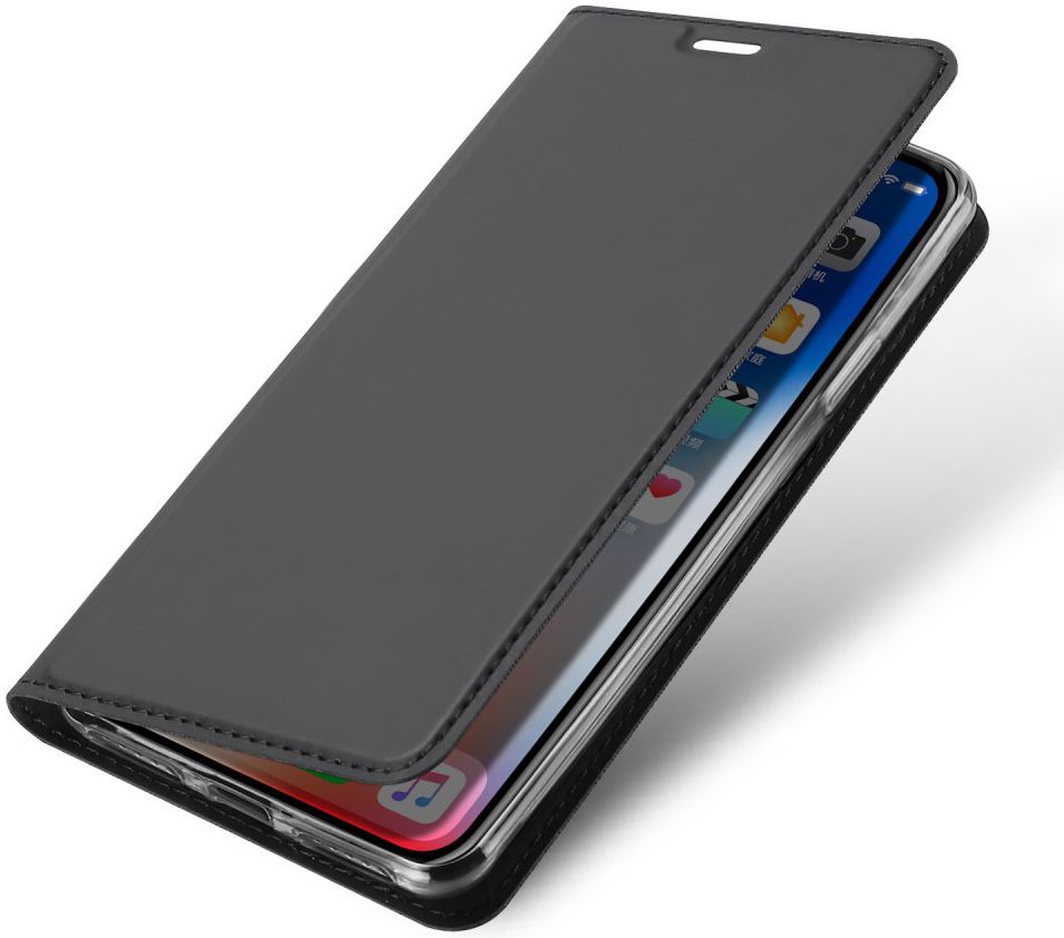 Dux Ducis Apple iPhone XR Premium Bookcase Hoesje Grijs afbeelding 1