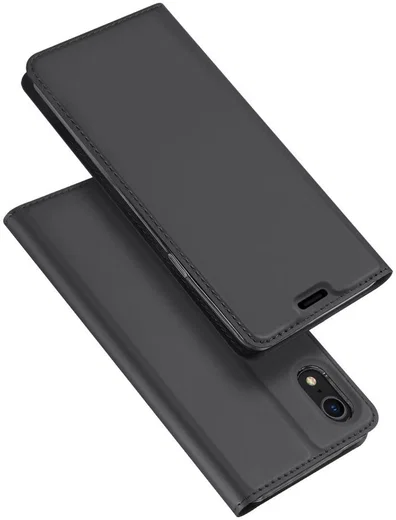 Dux Ducis Apple iPhone XR Premium Bookcase Hoesje Grijs afbeelding 4