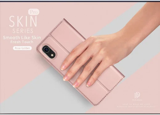 Dux Ducis Apple iPhone XR Premium Bookcase Hoesje Roze Goud afbeelding 7