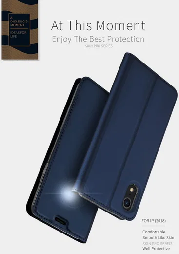 Dux Ducis Apple iPhone XR Premium Bookcase Hoesje Blauw afbeelding 9