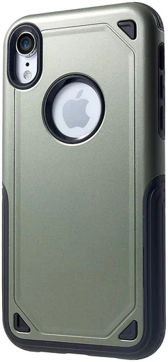 Apple iPhone XR Stevig Hybride Hoesje Groen afbeelding 1
