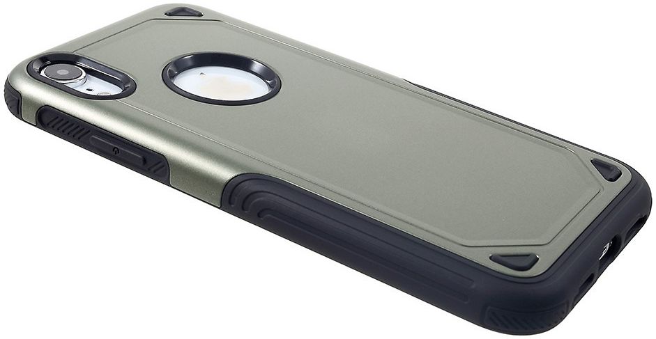 Apple iPhone XR Stevig Hybride Hoesje Groen afbeelding 3