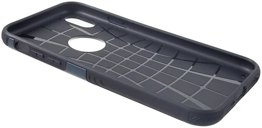 Apple iPhone XR Stevig Hybride Hoesje Blauw afbeelding 4