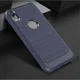 Apple iPhone XR Geborsteld Hybride Hoesje Blauw afbeelding 2