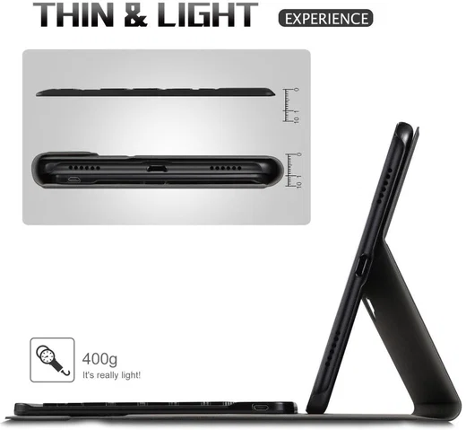 Samsung Galaxy Tab A 10.5 (2018) Bookcase met Toetsenbord Zwart afbeelding 8