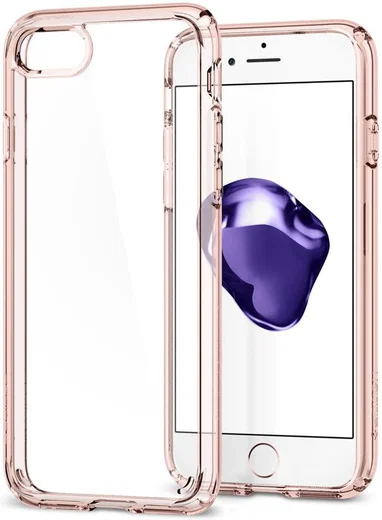 Spigen Ultra Hybrid 2 Case Apple iPhone 7 / 8 Roze Kristal afbeelding 1