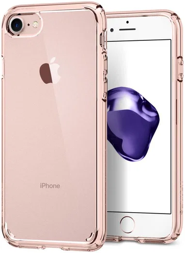 Spigen Ultra Hybrid 2 Case Apple iPhone 7 / 8 Roze Kristal afbeelding 2