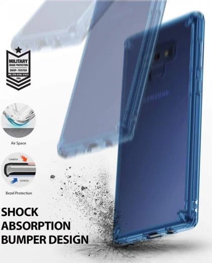 Ringke Fusion Samsung Galaxy Note 9 Aqua Blue afbeelding 3