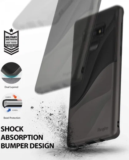 Ringke Wave Hoesje Samsung Galaxy Note 9 Metallic Chrome afbeelding 2