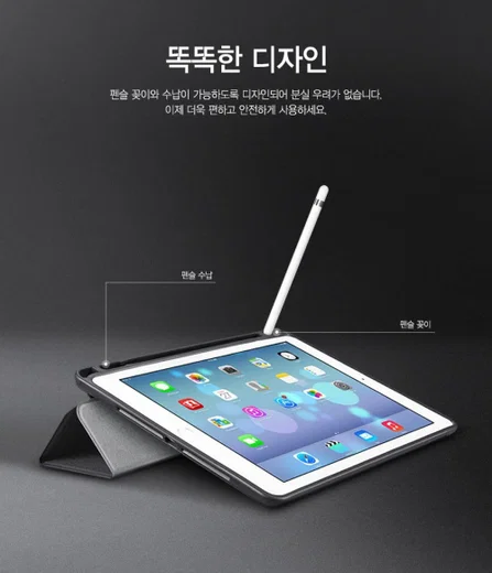 Ringke Smart Case Apple iPad Pro 9.7 Flip Hoes met Standaard Zwart afbeelding 4
