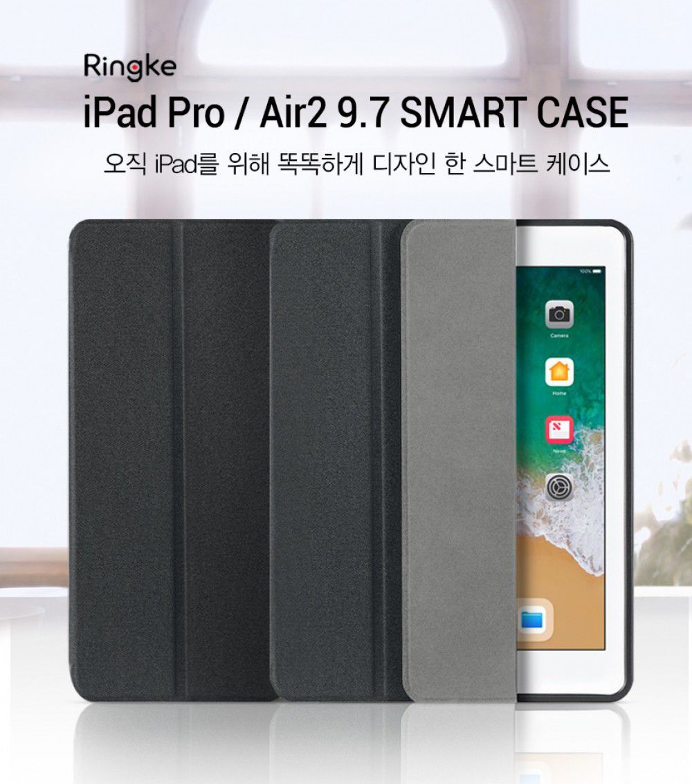 Ringke Smart Case Apple iPad Pro 9.7 Flip Hoes met Standaard Zwart afbeelding 6