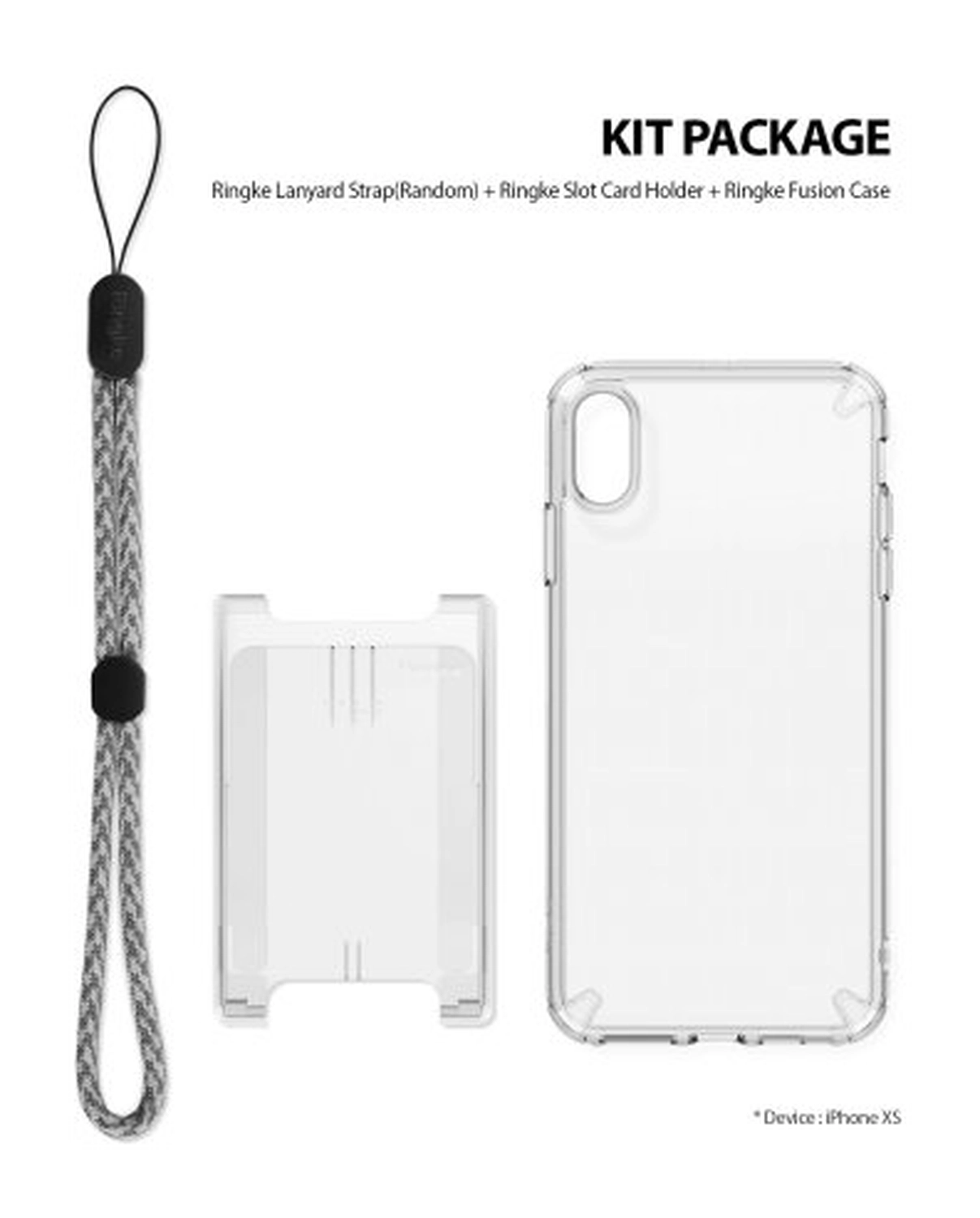 Ringke Fusion Kit Apple iPhone XS Transparant Hoesje Transparant afbeelding 2