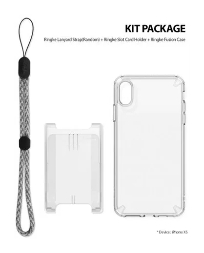 Ringke Fusion Kit Apple iPhone XS Transparant Hoesje Transparant afbeelding 2