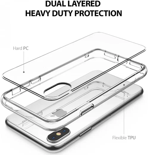 Ringke Fusion Apple iPhone XS Hoesje Transparant afbeelding 5