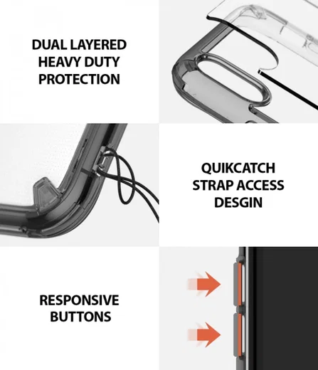 Ringke Fusion Apple iPhone XS Max Smoke Black afbeelding 5