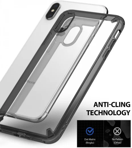 Ringke Fusion Apple iPhone XS Max Smoke Black afbeelding 6