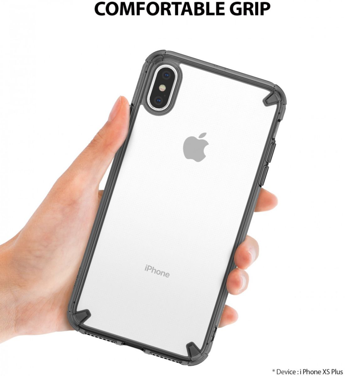 Ringke Fusion Apple iPhone XS Max Smoke Black afbeelding 7
