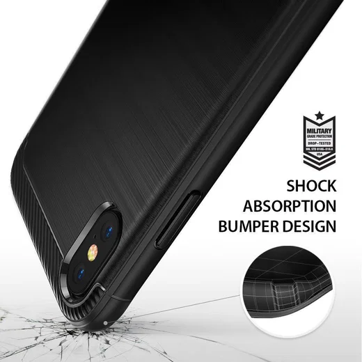 Ringke Onyx Apple iPhone XS Hoesje Black afbeelding 2