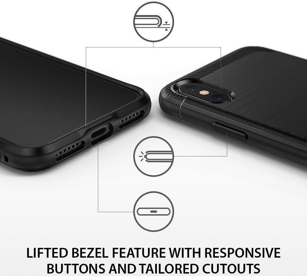 Ringke Onyx Apple iPhone XS Hoesje Black afbeelding 9