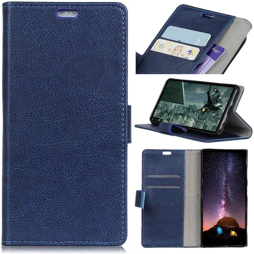 Sony Xperia XA2 Plus Portemonnee Hoesje Blauw afbeelding 5