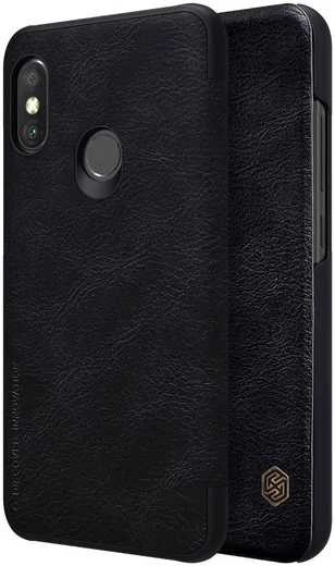 Xiaomi Mi A2 Lite Nillkin Qin Case Zwart afbeelding 6