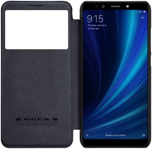 Nillkin Qin Series Flip Hoesje Xiaomi Mi A2 Zwart afbeelding 2