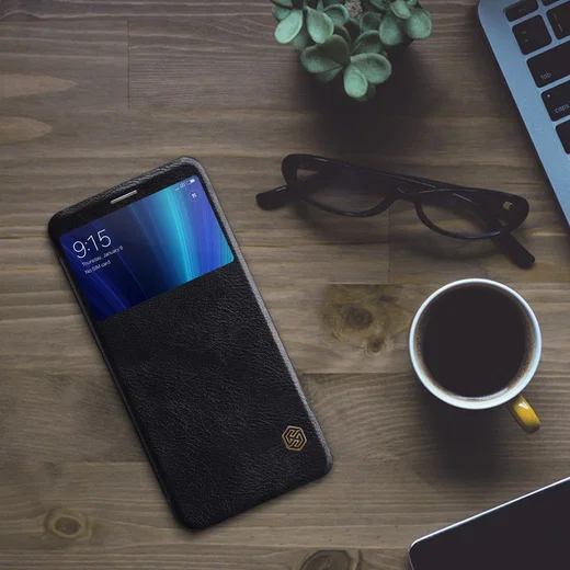 Nillkin Qin Series Flip Hoesje Xiaomi Mi A2 Zwart afbeelding 7