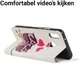 Huawei P Smart Plus Portemonnee Hoesje me Uilen Print afbeelding 3