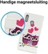 Huawei P Smart Plus Portemonnee Hoesje me Uilen Print afbeelding 4