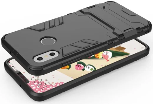 Xiaomi Mi 8 Hybride hoesje met Standaard Zwart afbeelding 4