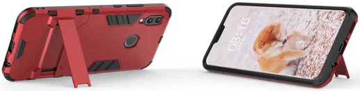 Huawei Nova 3 Hybride Stand Hoesje Rood afbeelding 4