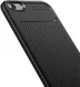 Apple iPhone 6(S) Siliconen Carbon Hoesje Zwart afbeelding 9