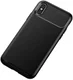 Apple iPhone XS / X Siliconen Carbon Hoesje Zwart afbeelding 4